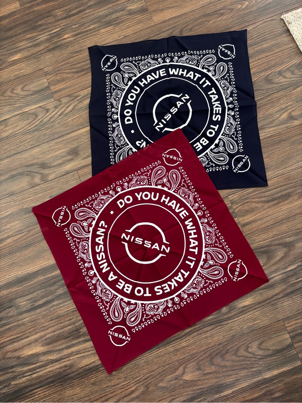 Nissan Logo Bandanas - Navy & Burgundy Set